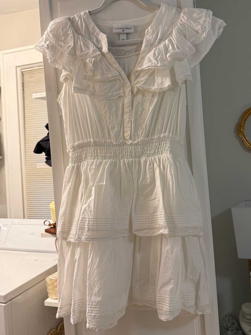LoveShackFancy Target White Ruffle Dress